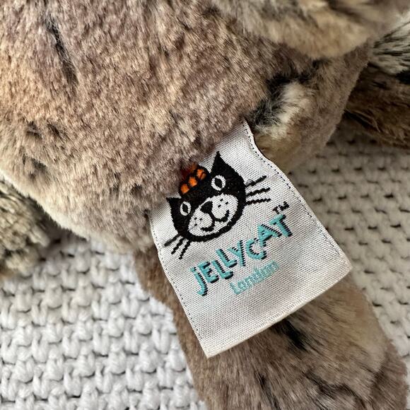 Jellycat Bashful Bunny Woodland Babe Brown Grey 12" Stuffed Animal Plush Retired - Picture 8 of 9